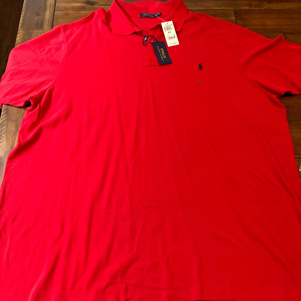 NWT Red Polo shirt, Ralph Lauren